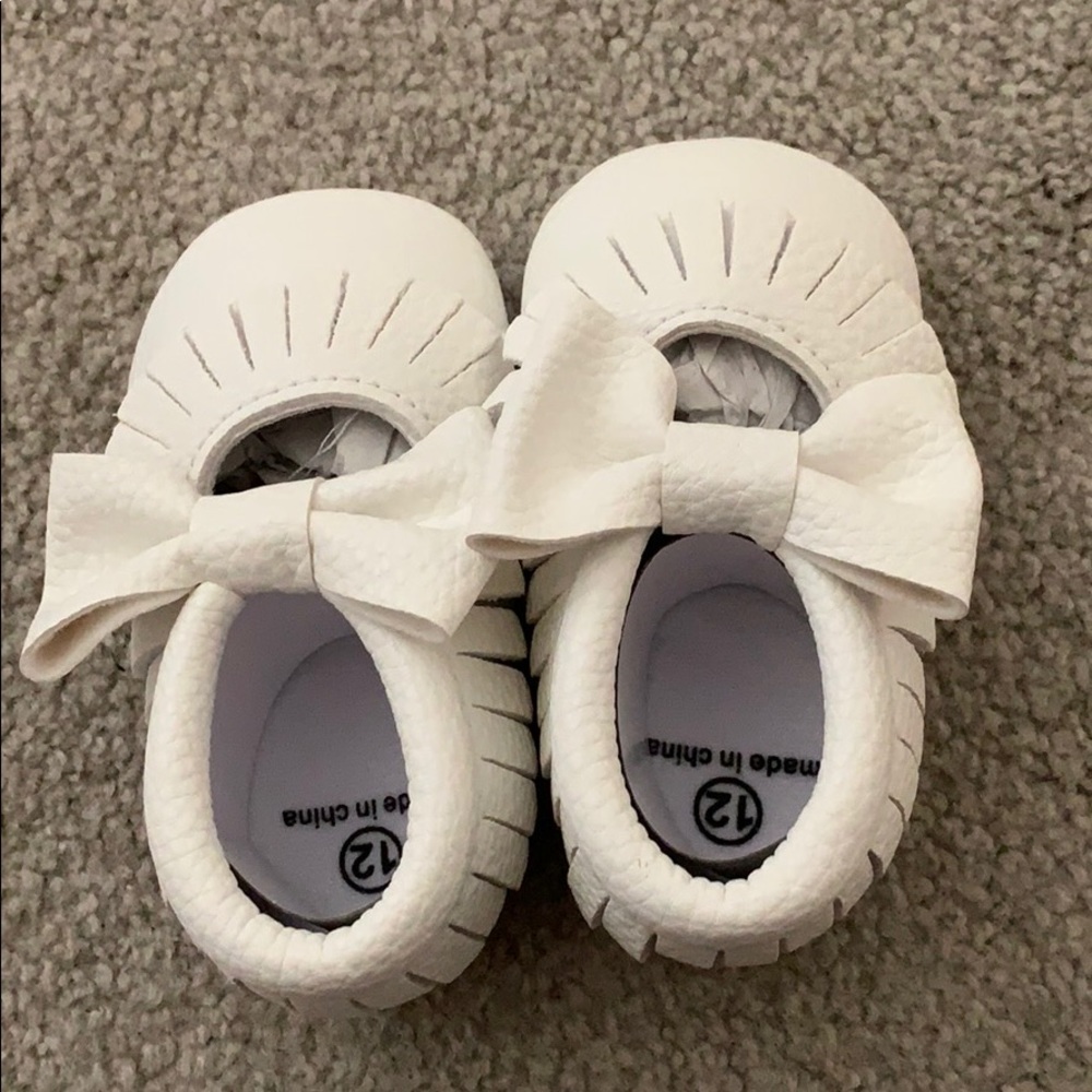 Baby faux leather shoes brand new